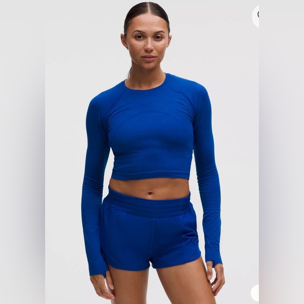 Lululemon Swiftly Tech Cropped Long-Sleeve Shirt 2.0 Size 4 - Picture 2 of 9